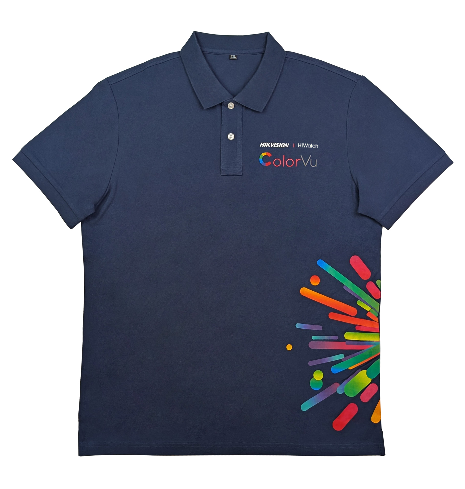 Hikvision/Hiwatch Рубашка поло синяя ColorVu XXL