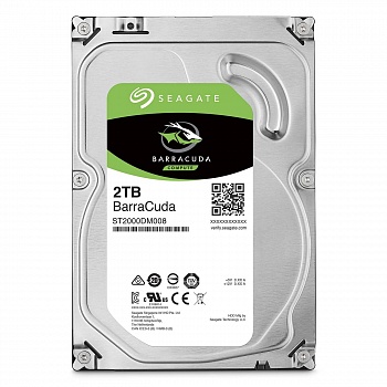 Seagate Barracuda ST2000DM008, 2ТБ, HDD, SATA III, 3.5"